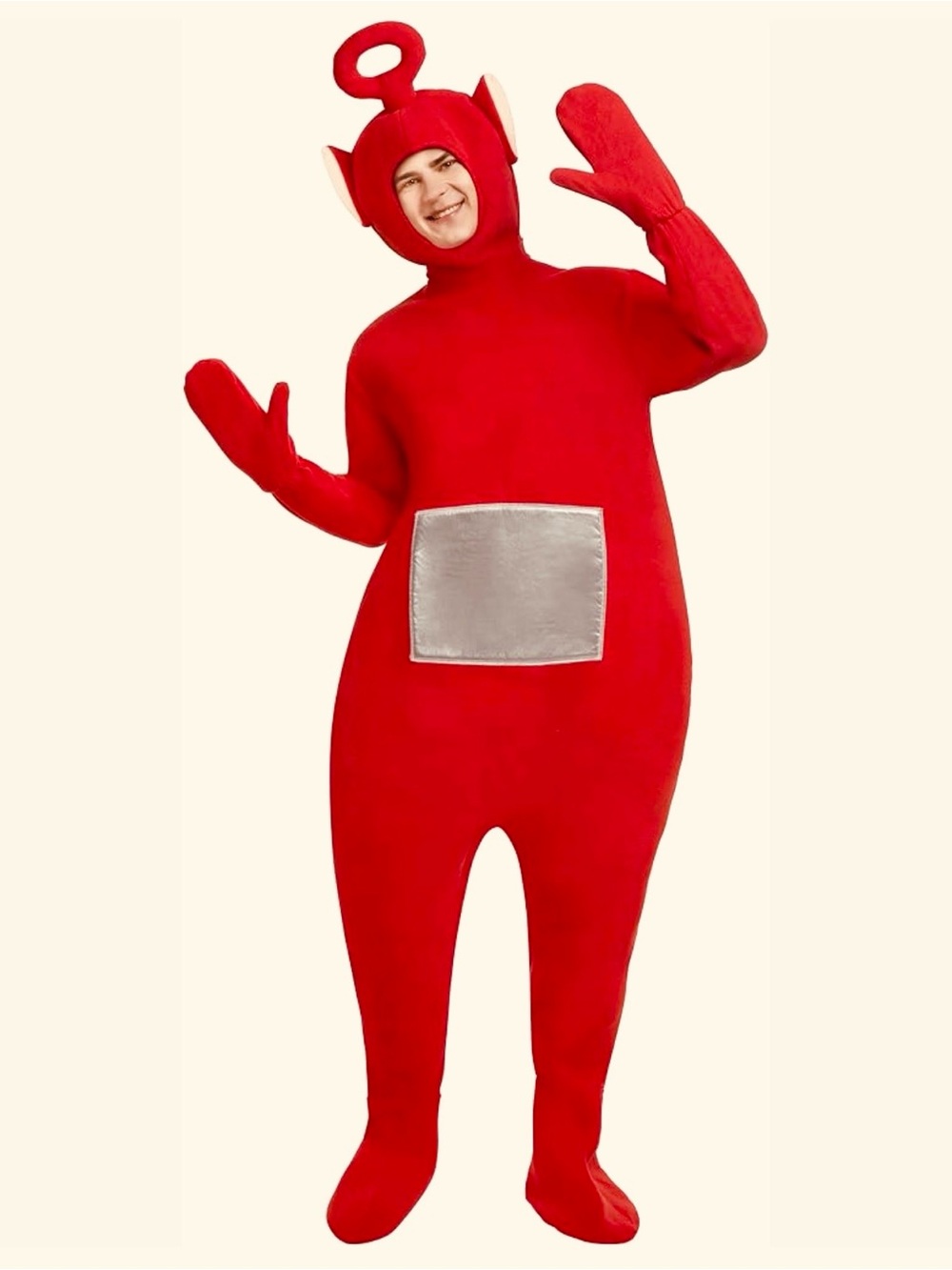 TELETUBBIES 📺 Po 📺 4PC RED PLUSH ADULT COSTUME OSFM 🌟EUC🌟